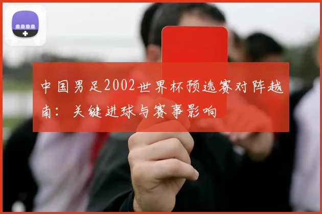 中国男足2002世界杯预选赛对阵越南：关键进球与赛事影响
